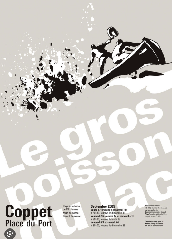 Affiche du spectacle Le Gros poisson du Lac
